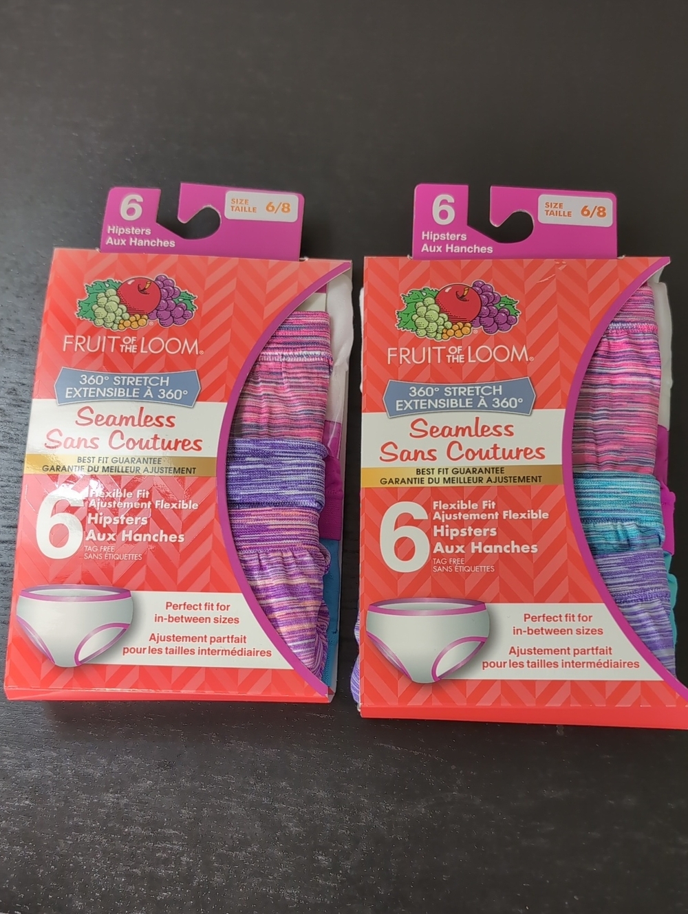Fruit Of The Loom Girls Underwear Size 6/8 12 Pairs NEW